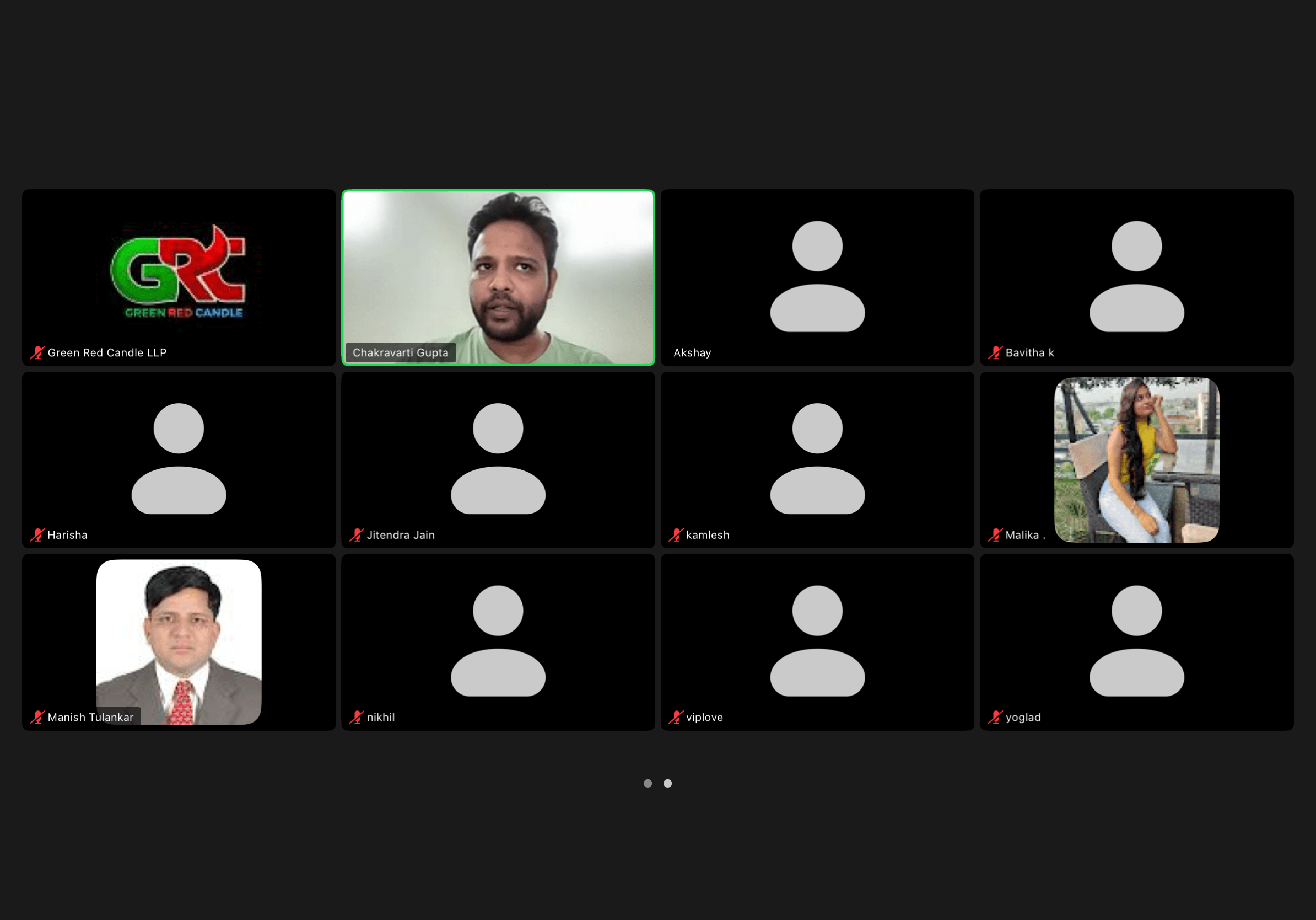 Live session — portfolio review